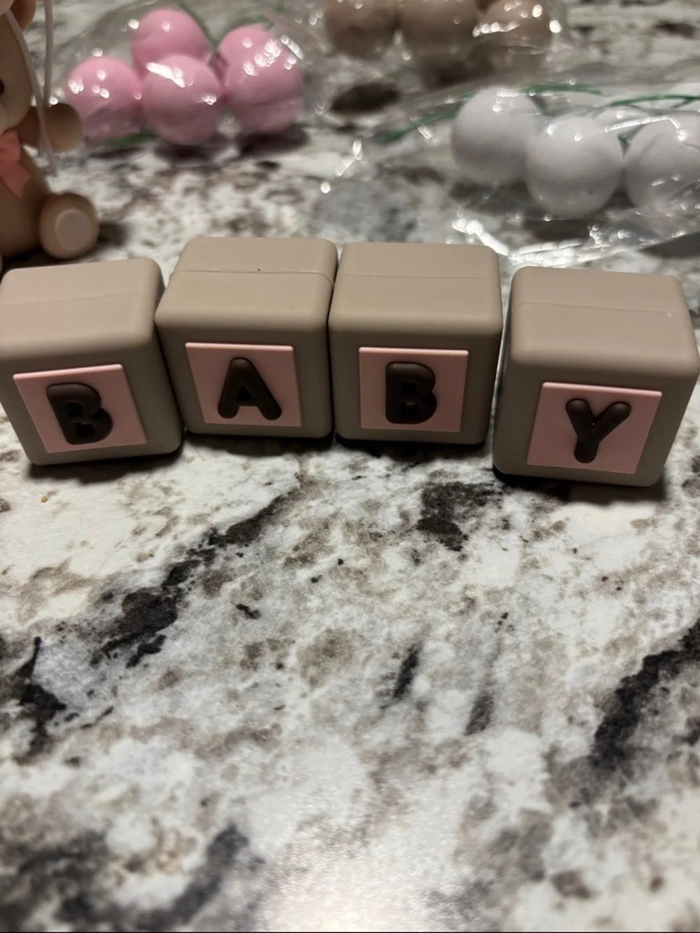 20 Pcs Teddy Bears Birthday Cake Toppers Decorations Baby Girl